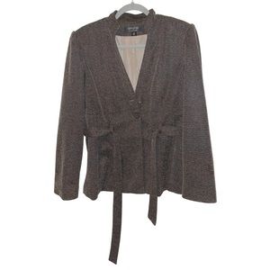 Signature By Larry Levine Brown Jacket Size M